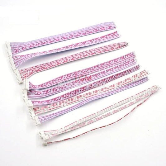 10Pcs JST 2.54mm Pitch Connector Cable XH2.54 Plug Line Length 30/20/10CM Red and White 2P/3P/4P/5P/6P/7P/8P/9P/10P/11P/12P