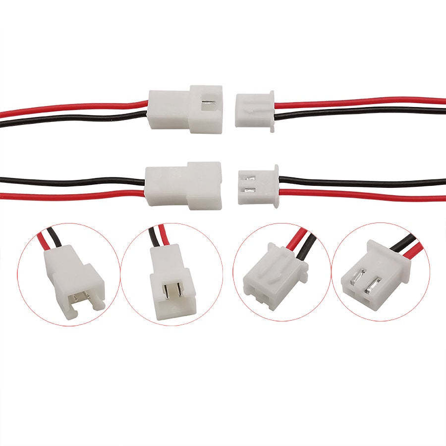 5Pair JST XH 2.54 2P 3P 4P 5P 6PIN Male Female Plug Connector 2.54mm Pitch 26AWG with Wire Cable 200mm Battery Charging Cable