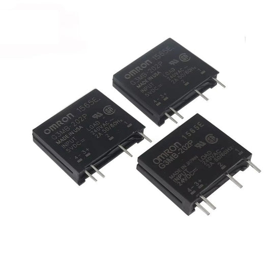 DC-AC Solid State Relay Module G3MB-202P G3MB 202P 5V 12V 24V PCB SIP SSR AC 240V 2A Snubber Circuit Resistor Relay Switch
