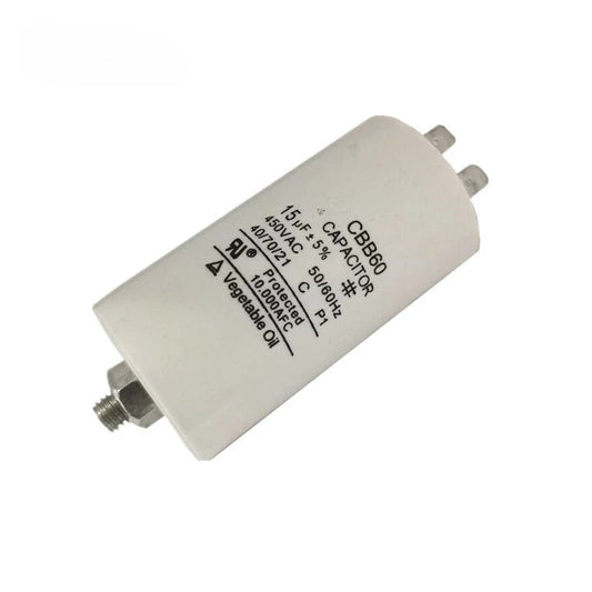 CBB60 Start Capacitor Motor Run Capacitor Start Water Pump Washer Air Pump 4 Plugs with Screws 450V 6uf 8uf 10uf 20uf 30uf 40uf 50uf 60uf 70uf 100uF