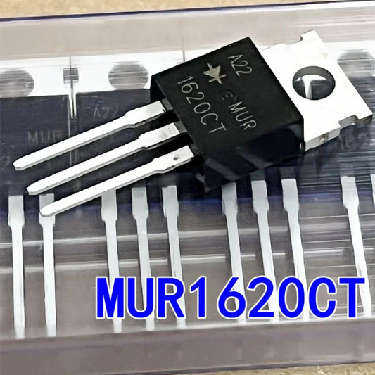 5Pcs Original MUR Series TO-220 Rectifiers MUR860 MUR1520 MUR1560 MUR1620 MUR1640 MUR1660CT 8A-16A 600V-1000V High Voltage Fast Recovery Diodes
