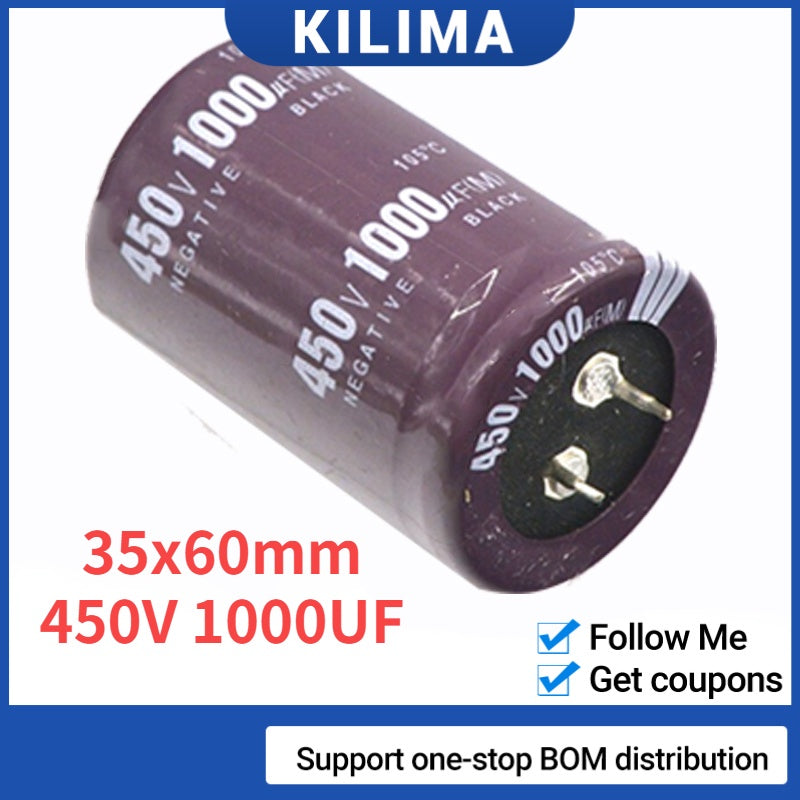 Electrolytic Capacitors 450V 1000UF Volume 35x60mm
