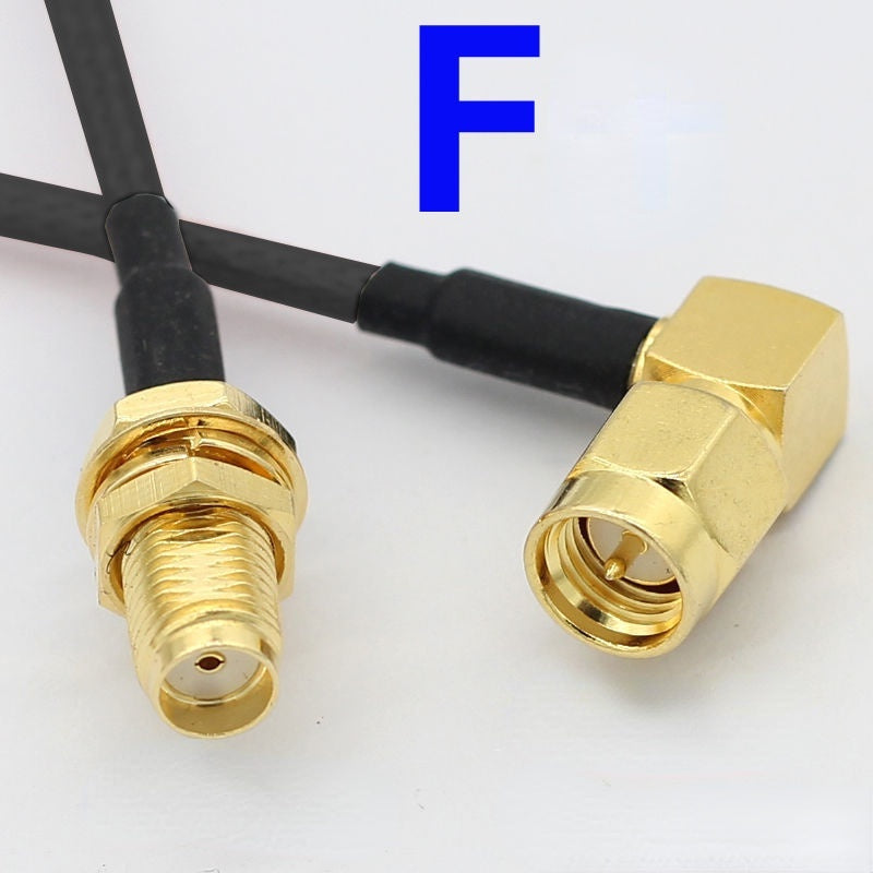 RG174 SMA To SMA RP SMA Male Plug & Female Jack Crimp Straight & Right Angle RF Coaxial Connector Pigtail Jumper Cable