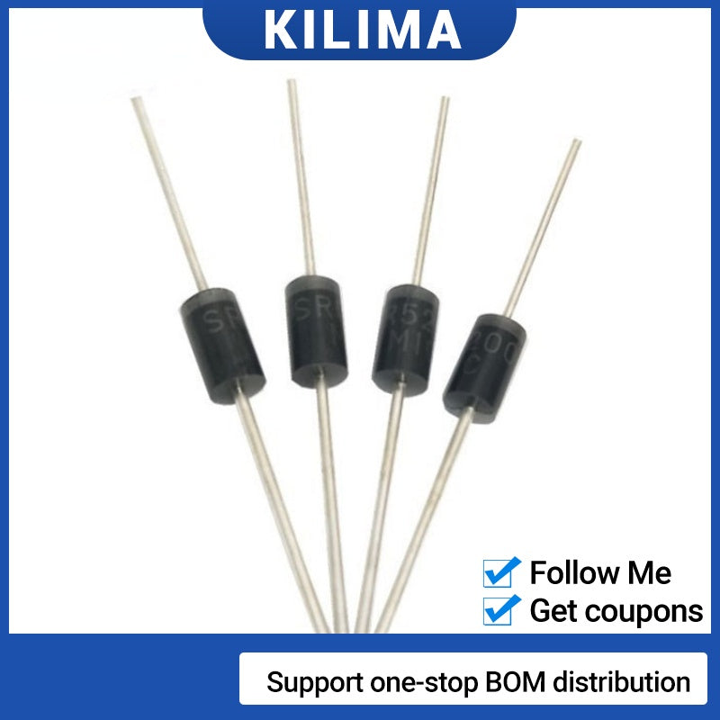 20Pcs Original Diode MBR2200 SR2200 SB2200 DO-15 Schottky Diode 200V 2A