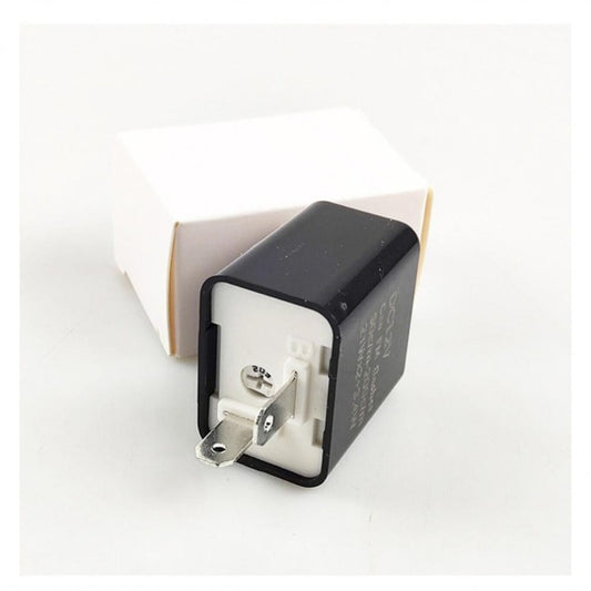 Flasher Relay 12V 2 Pin Adjustable Frequency of Turn Signals Blinker Indicator Relays for Motorcycle Motorbike Accessories
