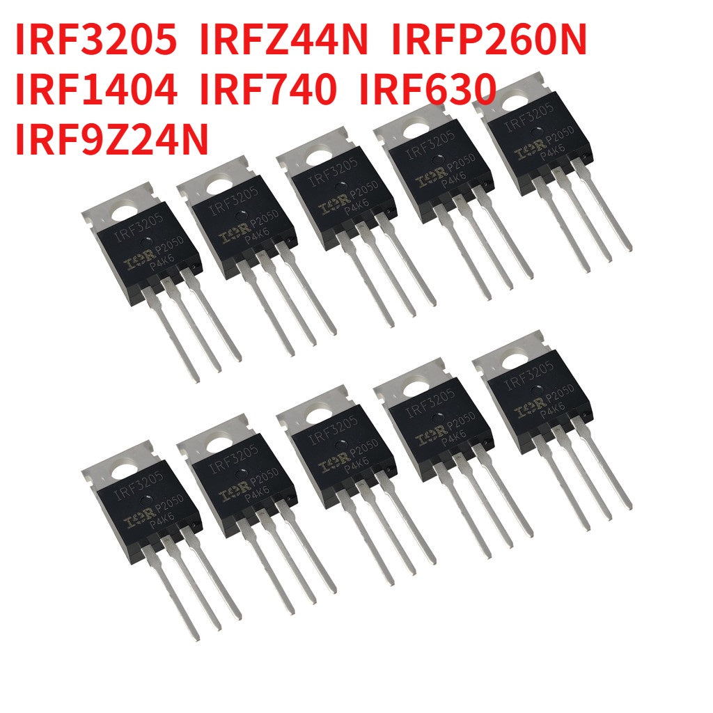 5Pcs Fast Switching Power Transistor Mosfet IRFZ44N IRF1010 IRF1404 IRF3205 IRF740 TO-220