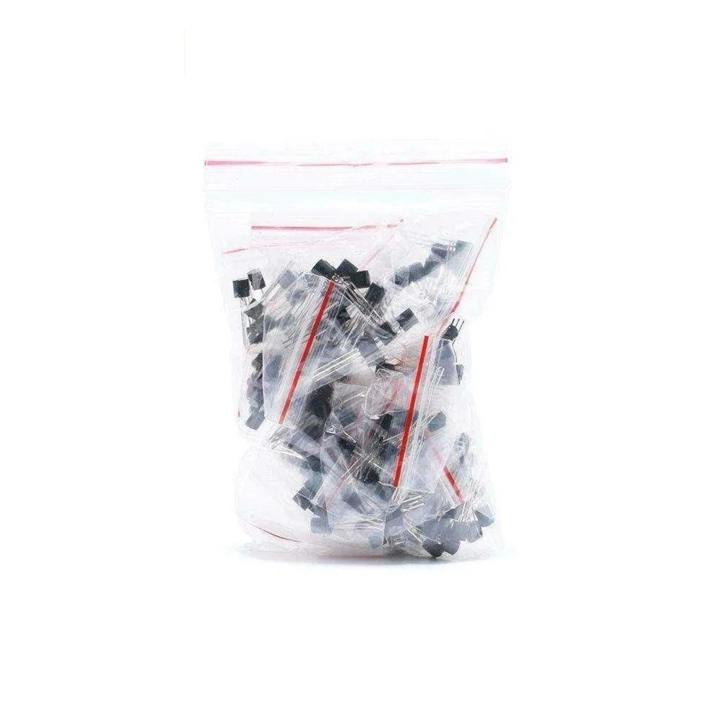 180Pcs TO-92 18 Values Transistor Assorted Kit 2N2222 S9013 S9014 S9015 S9018 S8050 S8550 5551 5401 2N3904 2N3906 C1815