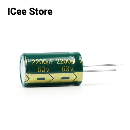50Pcs Aluminum Electrolytic Capacitor 63V High Frequency Low ESR 63V 100UF 220UF 470UF 1000UF 2200UF Low Resistance
