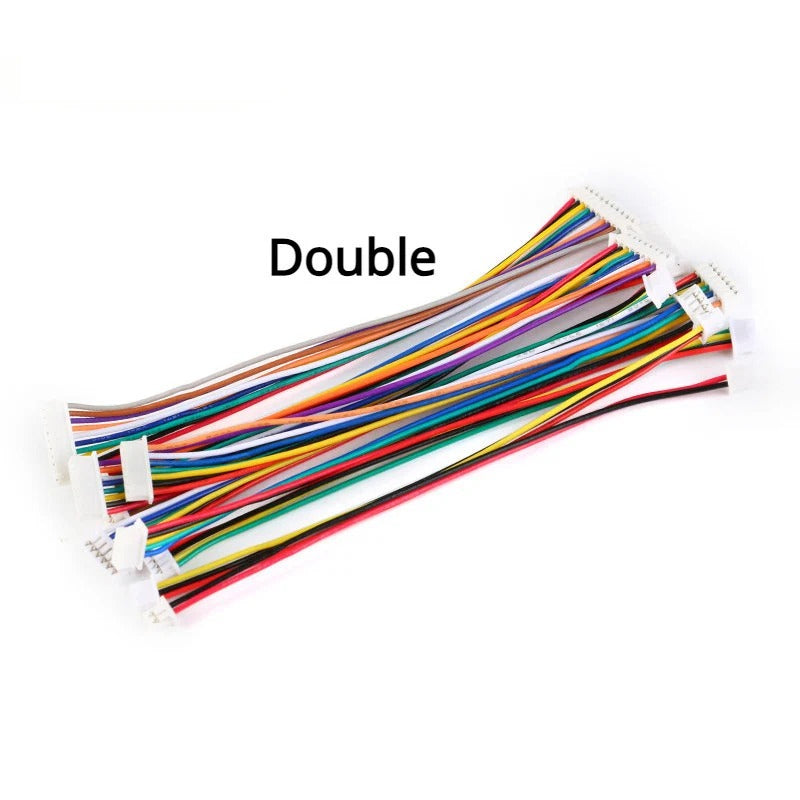 10Pcs SH1.0 Wire Cable Connector DIY SH1.0 JST 2/3/4/5/6 Pin Electronic Line Single Double Terminal Plug 28AWG 10cm
