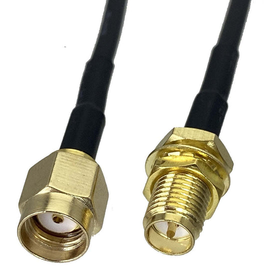 RG174 SMA To SMA RP SMA Male Plug & Female Jack Crimp Straight & Right Angle RF Coaxial Connector Pigtail Jumper Cable