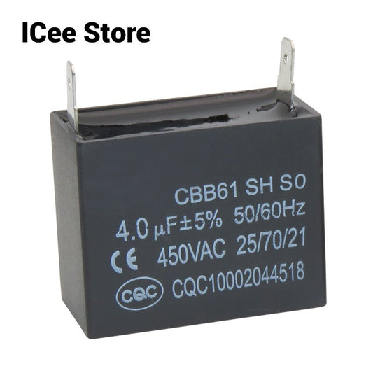 CBB61 Capacitor Air Conditioner Fan Start Capacitor 450V 1UF 1.5UF 2UF 3UF 3.5UF 5UF 6UF 8UF 10UF 12UF
