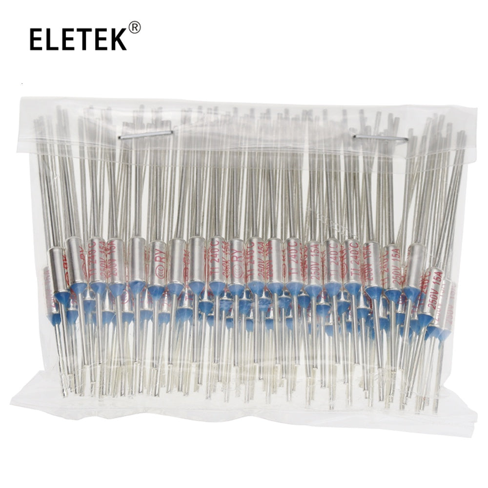 5Pcs Temperature RY 10A 15A 250V Tf Thermal Fuse 65C 85C 100C 105C 110C 120C 130C 152C 165C 172C 185C 192C 200C 216C 240C 280C 300C