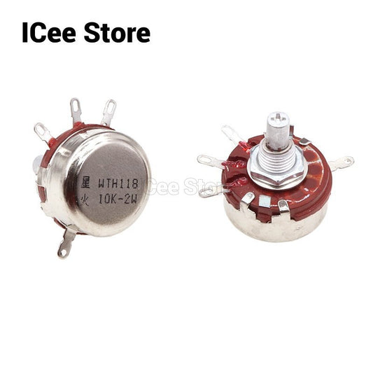 2Pcs WTH118 2W 1A Potentiometer 1K 2.2K 4.7K 10K 22K 47K 100K 470K 1M WTH118-2W