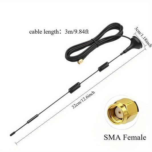 4G LTE GSM Antenna 15DBI High Gain 700-2700MHz Suction Cup Antenna SMA Female Connector Signal Booster Amplifier Antenna