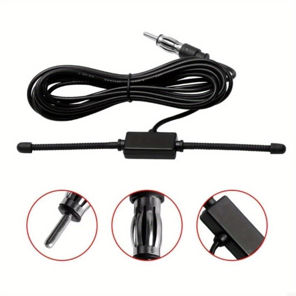 AM/FM Car Radio Antenna Signal Booster Amplifier Hidden Car Radio Stereo Antenna Universal Car Antenna