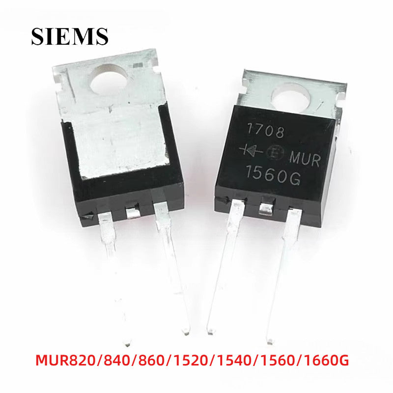 New Original TO-220 Fast Recovery Rectifier Diode MUR Series Multi-Model MUR820G/840G/860G/1520G/1540G/1560G/1660G