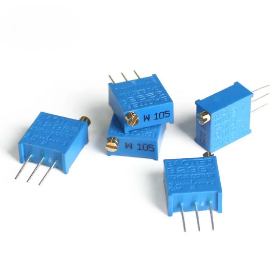10/5PCS 3296W Trimming Potentiometer 200R 500R 1K 2K 5K 10K 20K 50K 3296 Potentiometers Variable Resistor