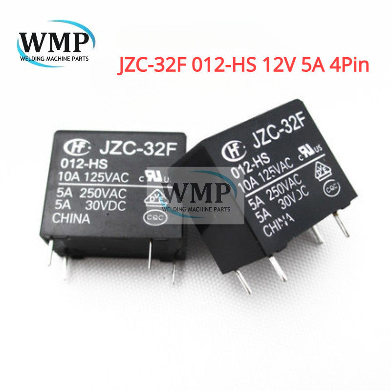 5Pcs Original HF Relay JZC-32F 012-HS 12V 5A 4Pin New
