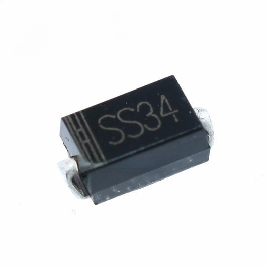 100/50Pcs SS34 SMA Schottky Diode 40V 3A High-Current IN5822/1N5822 Efficient Rectification & Reverse Polarity Protection