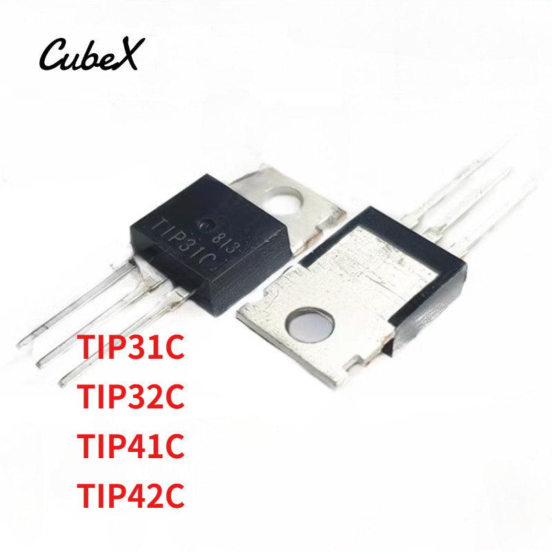 5Pcs TIP31C TIP32C TIP41C TIP42C High-Power Transistor TO-220 Packaging