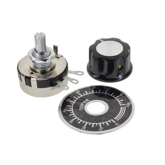 WTH118 Potentiometer 1K 2.2K 4.7K 10K 22K 47K 100K 220K 330K 470K 1M Potentiometer 2W 1A