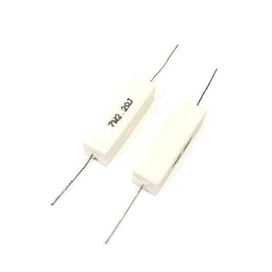 7W 5% Cement Resistor horizontal lead porcelain shell ceramic resistor 0.22R~68R