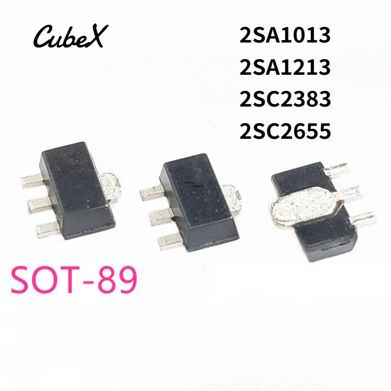 50/20Pcs Original 2SA1013/2SA1213 PNP Transistors 2SC2655/2SC2383 NPN Transistors SMD SOT-89 for Electronics Repair