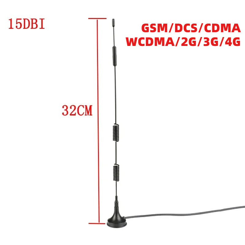 GPRS GSM WCDMA LTE 3G 4G Antenna 15DBI 32cm with Cable 3 Meters High Gain Antenna SMA Male Interface