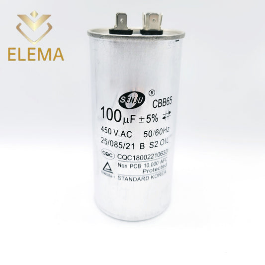 CBB65 Start Capacitor 450V 5UF-100UF 8UF 10UF 16UF 25UF 35UF 50UF 70UF Air conditioning compressor start capacitor