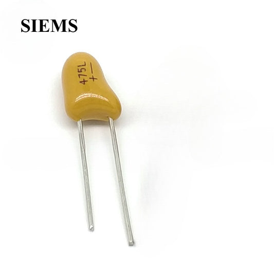 5/10/20Pcs Tantalum Capacitor DIP 35V 475 4.7UF 35V 475L Yellow Tantalum Capacitor for Welding Machine