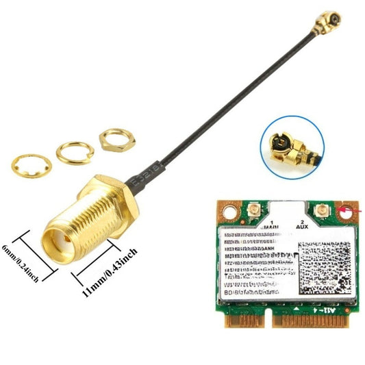 U.FL-1 To SMA Female Pigtail Antenna Wi-Fi Coaxial Low Loss Cable Length 15cm