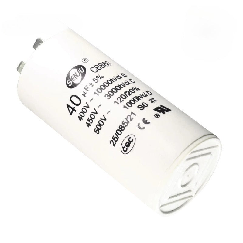 CBB60 Start Run Capacitor 450VAC 30/35/40/45/50/60/70/80/100uF Double Insert 50/60Hz  for Air Compressor Water Pump Motor