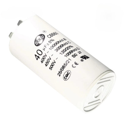 CBB60 Start Run Capacitor 450VAC 30/35/40/45/50/60/70/80/100uF Double Insert 50/60Hz  for Air Compressor Water Pump Motor