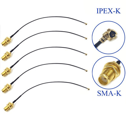 SMA Connector Cable Female To UFL/ U.FL/ IPX/IPEX,RF Coax Adapter Assembly Pigtail Cable 1.13MM RP-SMA-KY