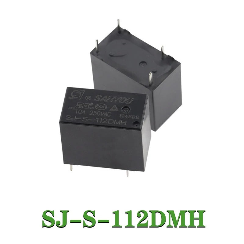 Original Relay SJ-S-112DMH Small power relay 4pin normally open 12V 10A 250VAC