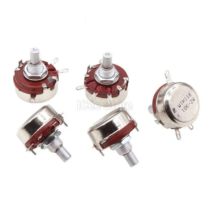 2Pcs WTH118 2W 1A Potentiometer 1K 2.2K 4.7K 10K 22K 47K 100K 470K 1M WTH118-2W