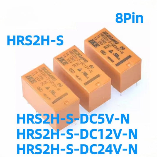 HKE Relay HRS2H-S-DC5V-N / DC12V-N / DC24V-N 8Pin Power Relay for Industrial Control and Automation Systems‌
