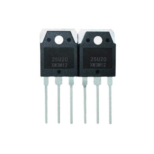 5Pcs 25U20 TO-3P 25A200V Fast Recovery Diode Inverter Welding Machine Rectifier Brand New and Original
