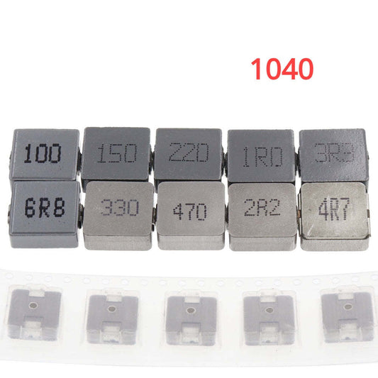10Pcs 1040 SMD Power Inductors 2.2uh 2R2 4.7uh 4R7 6.8uh 6R8 10uh 100 220uh 220 Chip Inductor