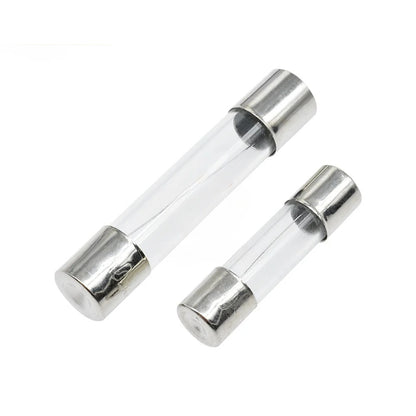 10Pcs 5x20mm 6x30mm Glass Tube Fuse Kit 250V 0.1A 0.2A 0.5A 0.8A 1A 2A 2.5A 3A 4A 5A 6.3A 7A 8A 10A 12A 15A 20A 30A AMP Circuit Fast Blow Fuses