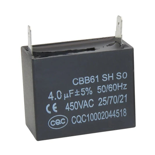 CBB61 Capacitor Air Conditioner Fan Start Capacitor 450V 1UF 1.5UF 2UF 3UF 3.5UF 5UF 6UF 8UF 10UF 12UF