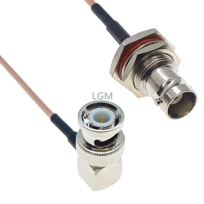 RG316 Wire BNC To BNC Connector Male Female Q9 Plug Jack Crimp Connector RG316 Cable Extension RF Brass Copper Coaxial WIFI Coax Jumper