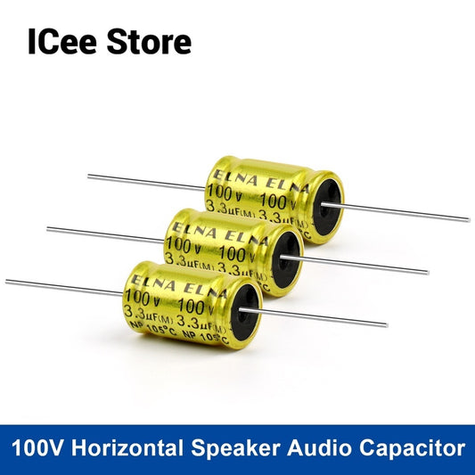10Pcs 100V Non Polar Capacitor 1UF-47UF 1UF 1.5UF 2.2UF 3.3UF 4.7UF 5.6UF 6.8UF 10UF 12UF 22UF 33UF 47UF Speaker Audio Capacitor