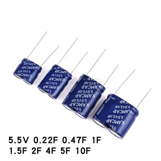 Super Capacitor Farad Capacitor 2-layer Combination Type 5.5V 0.22F 0.47F 1F 1.5F 2F 4F 5F 10F