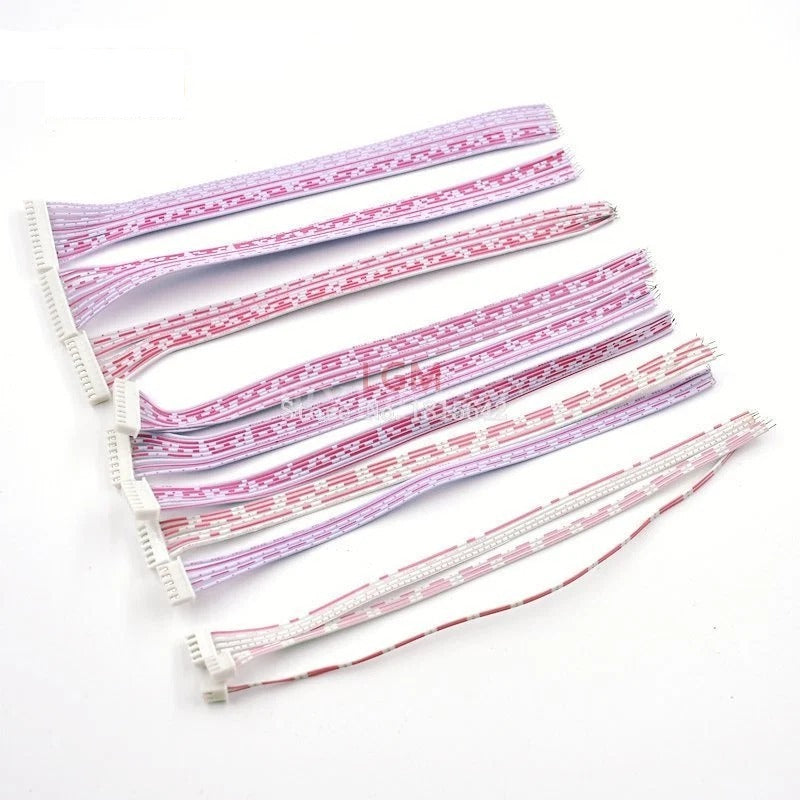 10Pcs  JST 2.54mm Pitch Connector Cable XH2.54 Plug Line Length 30/20/10CM Red and White 2P/3P/4P/5P/6P/7P/8P/9P/10P/11P/12P