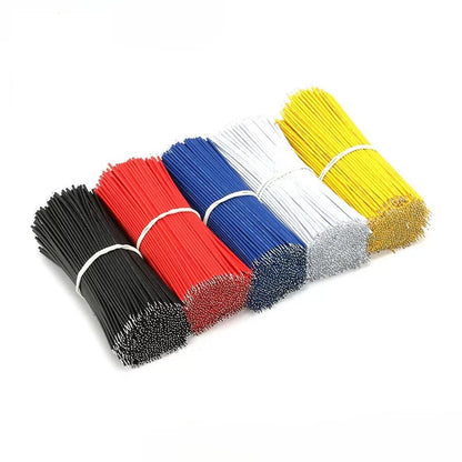 100/50Pcs Double head Tin-Plated PCB Bread board Jumper Cable Wire Connector Wire 22AWG 6cm 10cm 20cm Electronic  wire Conductor Wire