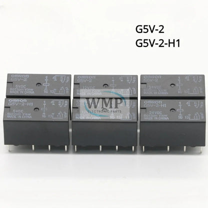 Original Relay G5V-2-5VDC G5V-2-12VDC G5V-2-24VDC G5V-2-H1-12VDC G5V-2-H1-24VDC New
