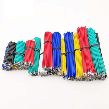 100Pcs 24AWG Breadboard Jumper Cable Wire Tin-Plated PCB Solder Cable Flexible Two Ends PVC Electronic Wire 5-20CM for Arduino