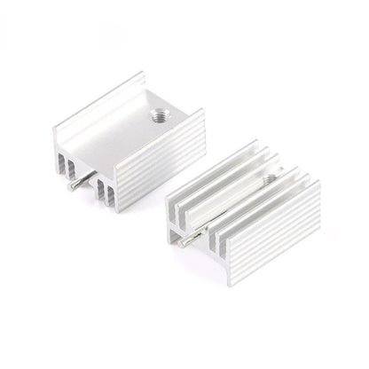 10Pcs 21*15*10mm Heatsink TO-220 Heat Sink for Transistor MOS Tube Radiator Cooler Cooling Fin Aluminum 21x15x10mm Metal Slotting Transistor PBC IC