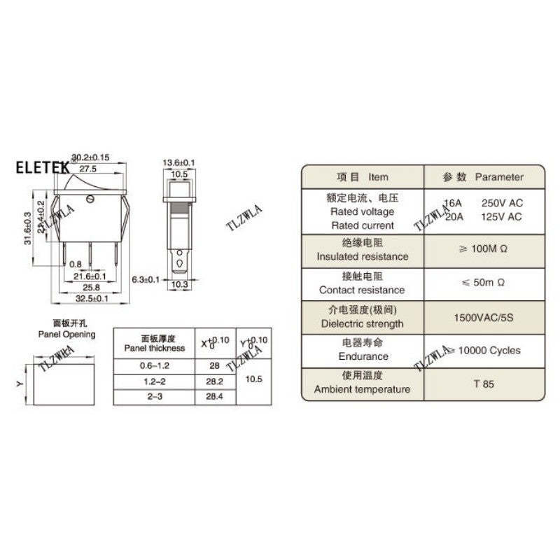 10Pcs RH115 120 125 130 135 140 145 150 Degree Thermal Fuse RH Temperature Fuse 2A 250V Fan Motor Thermal Fuse